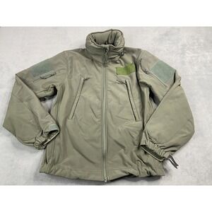 Rothco Jacket Mens Small Green Special Ops Tactical Softshell Packable Hood Army